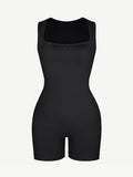 Wholesale🌿 Eco-friendly Seamless Square Neck Waist and Belly Shaping Jumpsuit